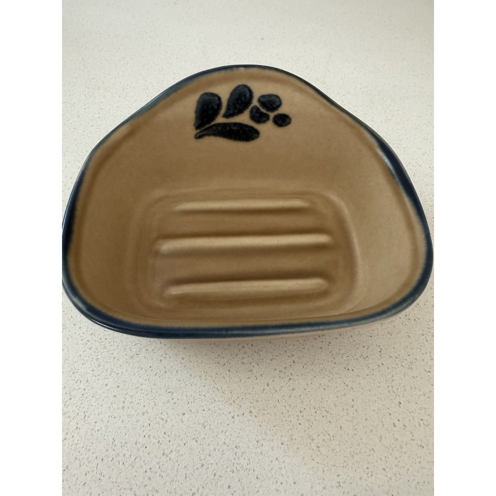 PFALTZGRAFF FOLK ART SOAP DISH 5"  STONEWARE EXCELLENT CONDITION
